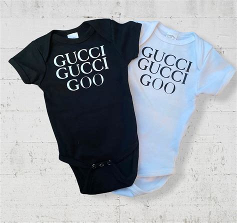 gucci inspired baby onesie|gucci baby grow boy.